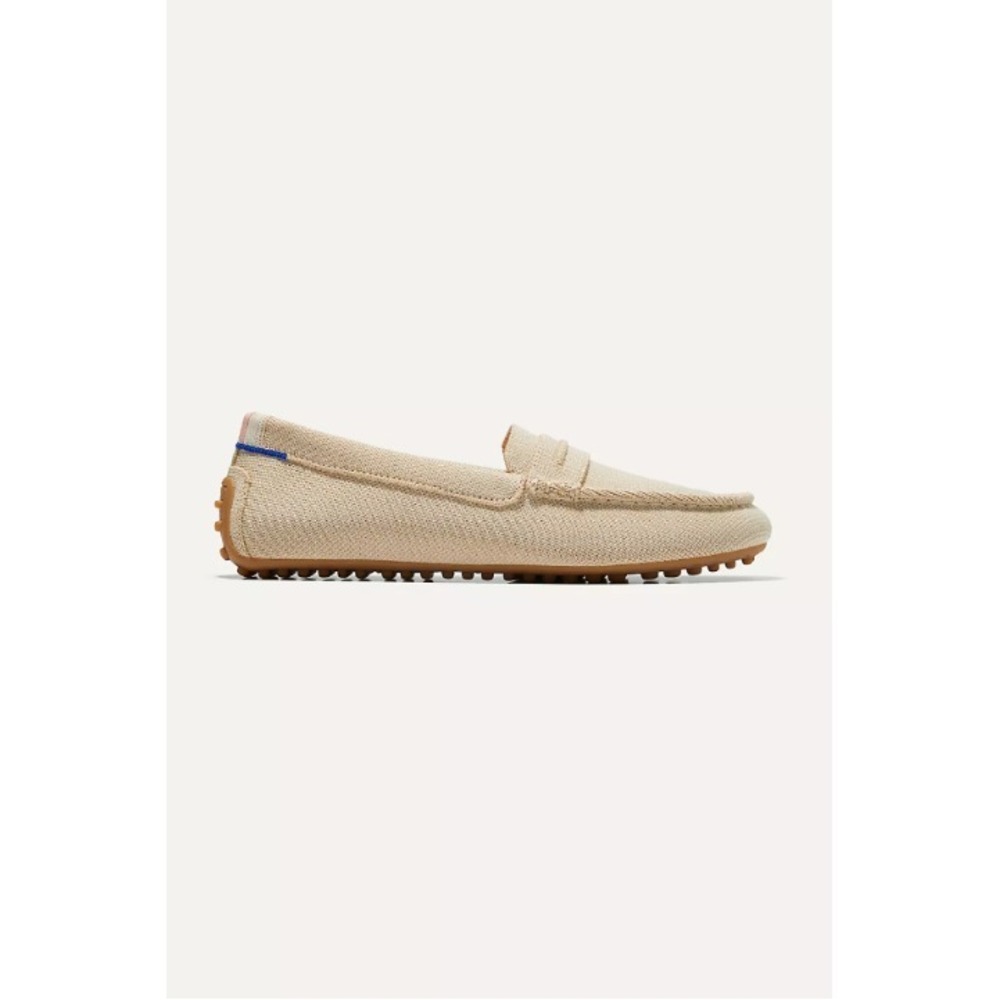 Rothy's Womens The Driver Flats Slip On Loafers Light Sand Tan Size 11 Casual